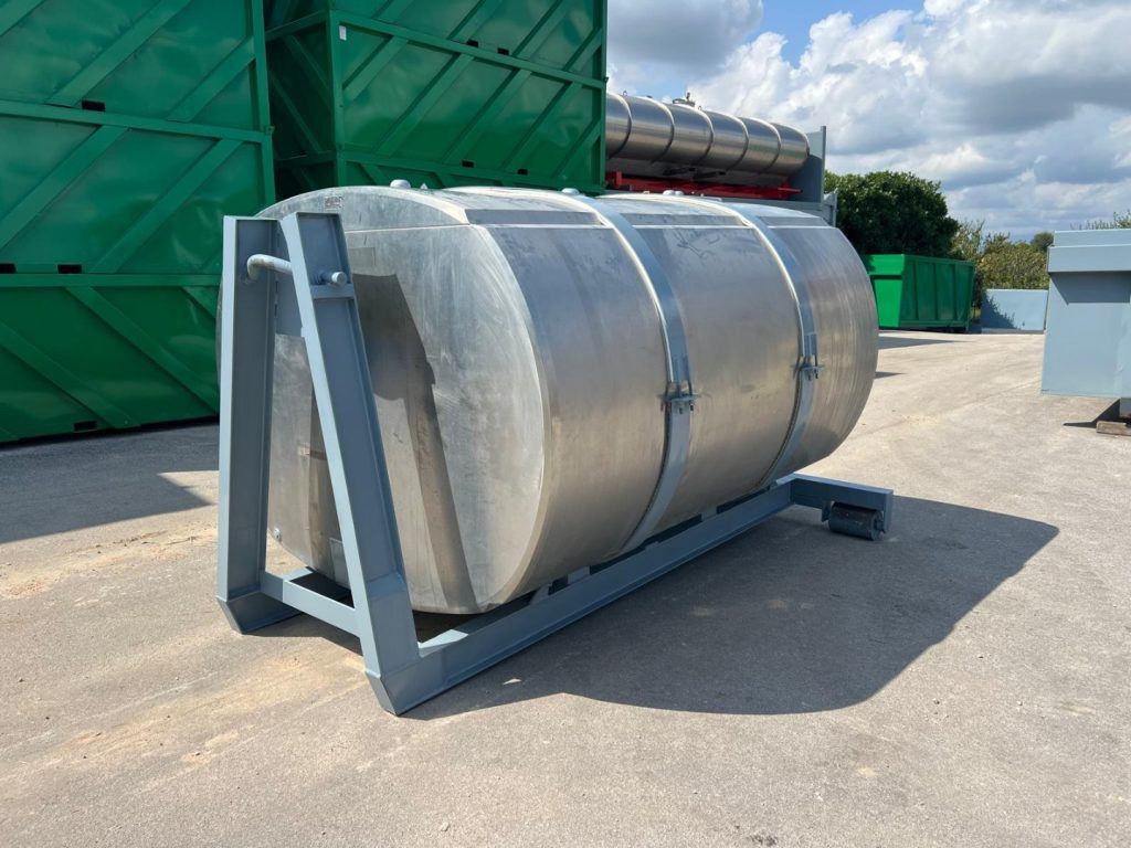 CISTERNA USATA SCARRABILE IN ACCIAIO INOX - Contenedor de gancho: foto 1 CISTERNA USATA SCARRABILE IN ACCIAIO INOX - Contenedor de gancho: foto 1