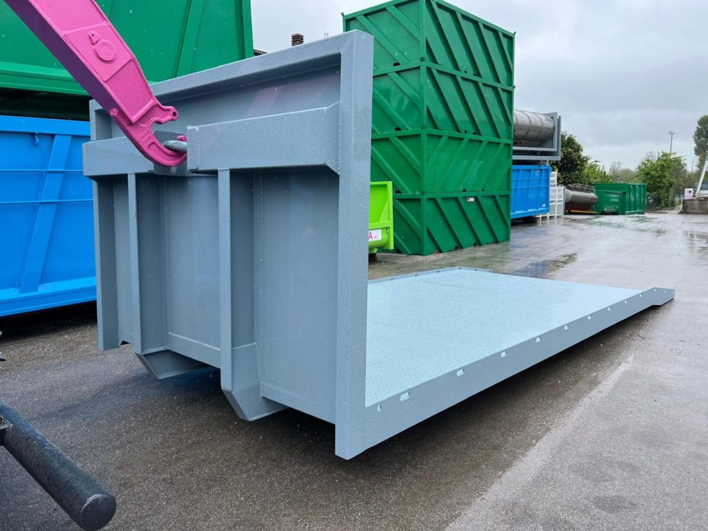 CONTAINER A PIANALE SENZA SPONDE CON CODA A ZERO P - Contenedor de gancho: foto 2 CONTAINER A PIANALE SENZA SPONDE CON CODA A ZERO P - Contenedor de gancho: foto 2