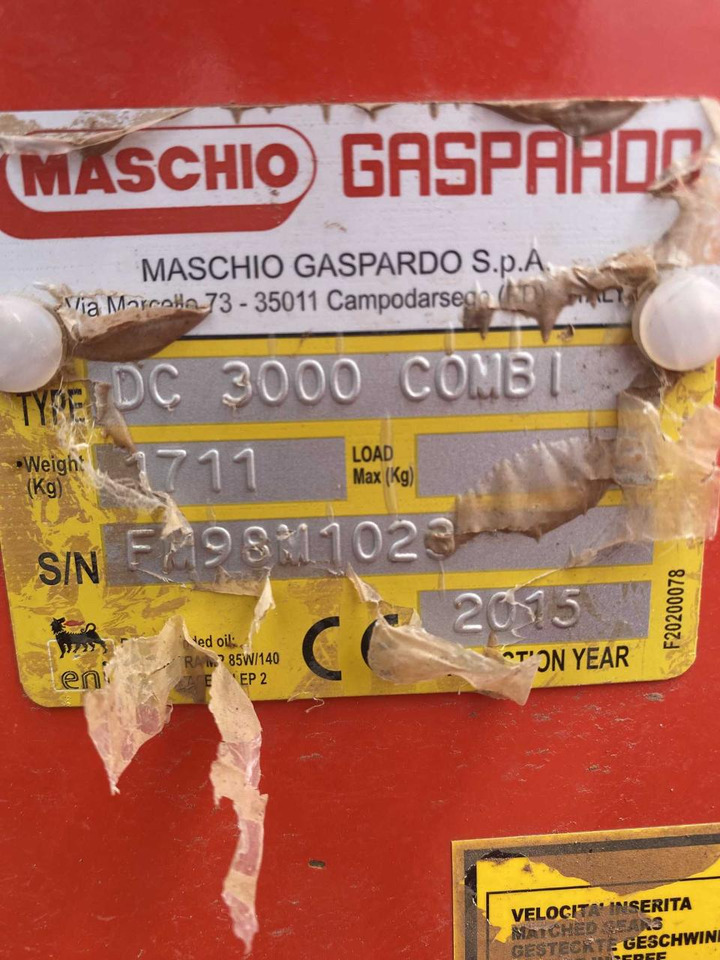 Maschio DC 3000 Drago - Equipo para trabajo del suelo: foto 5 Maschio DC 3000 Drago - Equipo para trabajo del suelo: foto 5