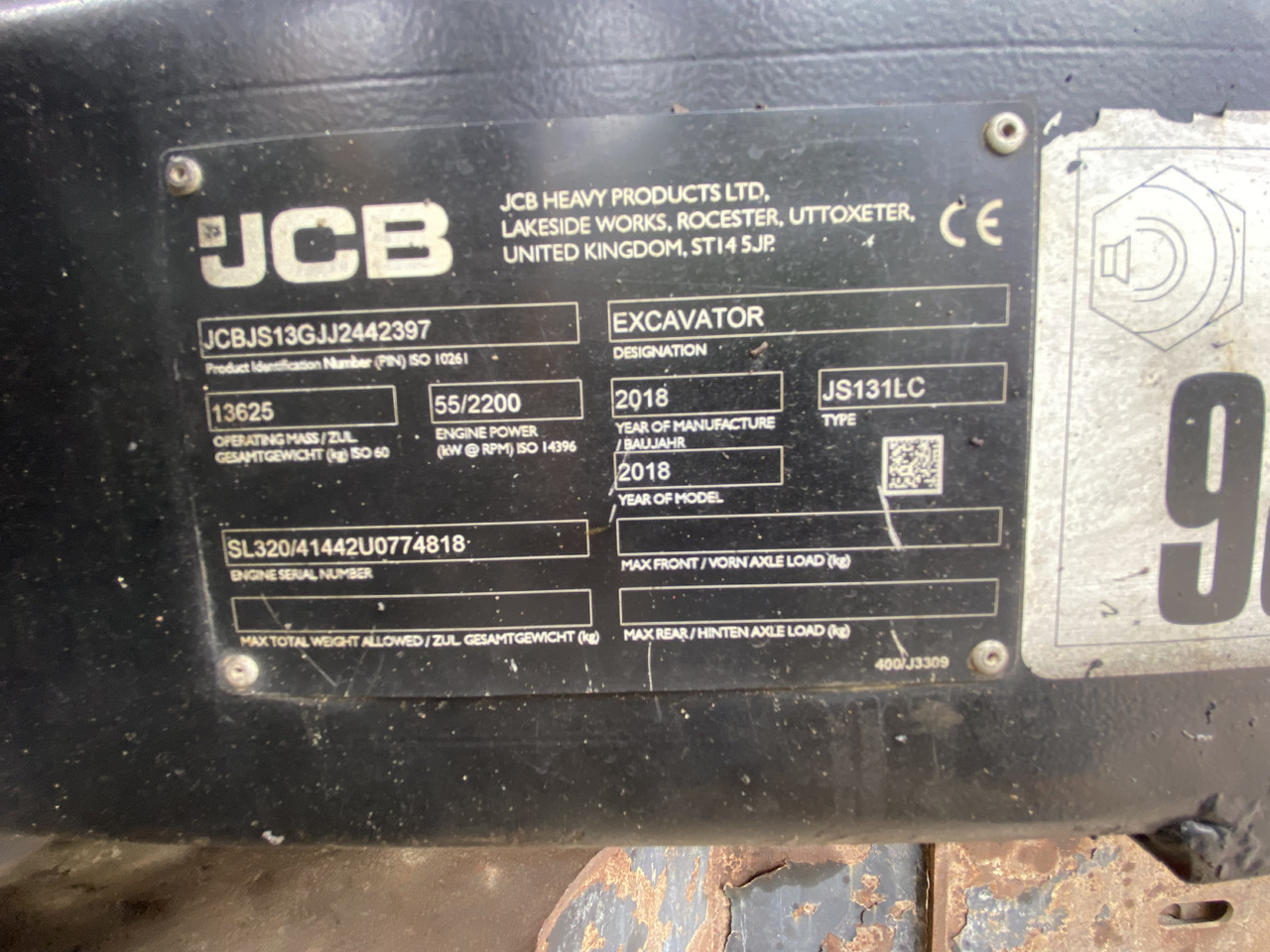 JCB JS131 - Excavadora de cadenas: foto 2 JCB JS131 - Excavadora de cadenas: foto 2