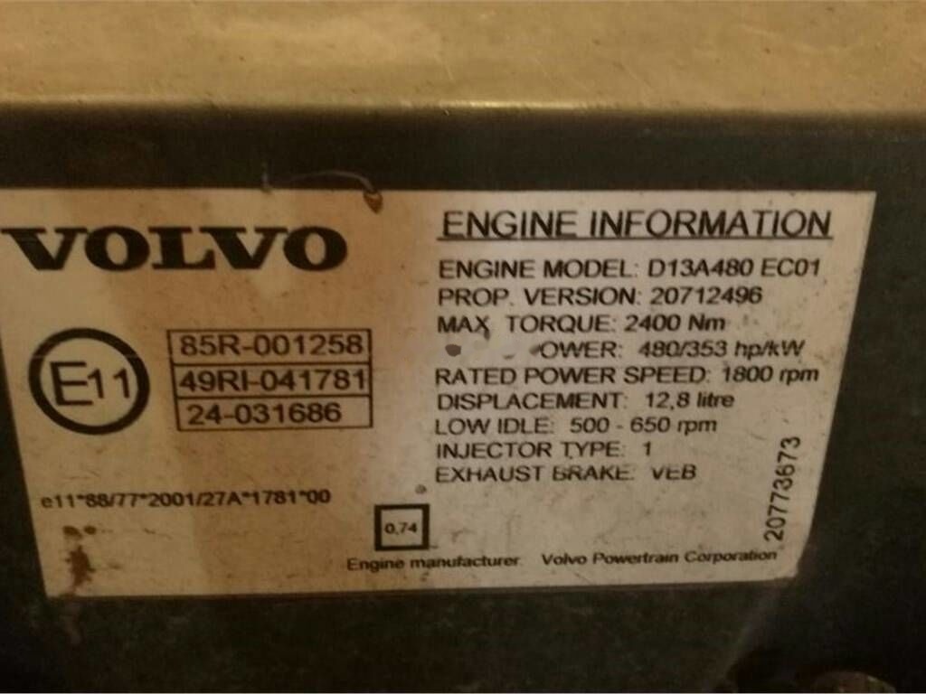 Volvo D13A 480   Volvo FH13 - Motor para Camión: foto 5 Volvo D13A 480   Volvo FH13 - Motor para Camión: foto 5