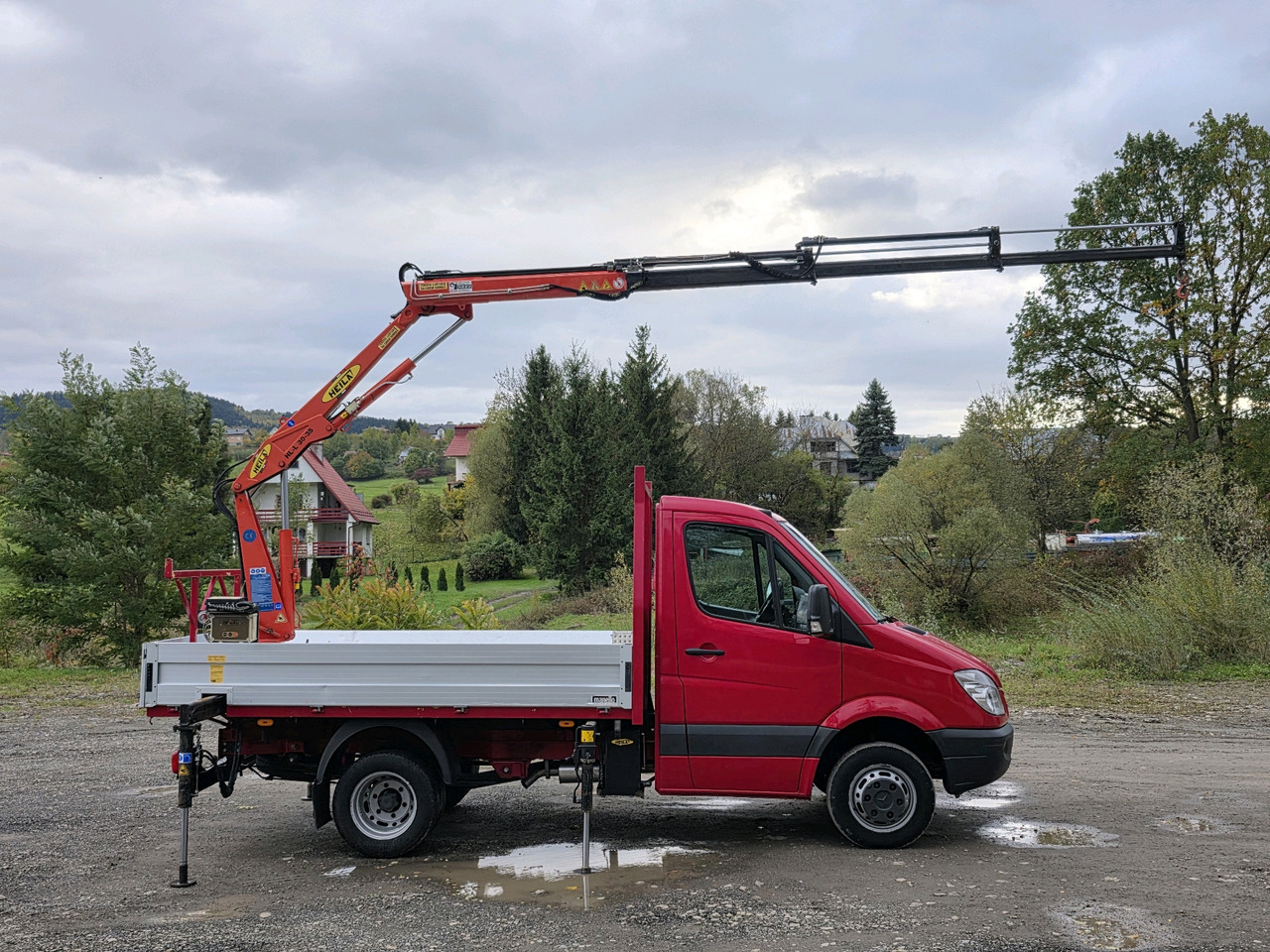 Mercedes-Benz Sprinter 418 CDI Skrzynia +HDS 10.5 M +Pilot  ! 87000km ! - Caja abierta furgoneta: foto 3 Mercedes-Benz Sprinter 418 CDI Skrzynia +HDS 10.5 M +Pilot  ! 87000km ! - Caja abierta furgoneta: foto 3