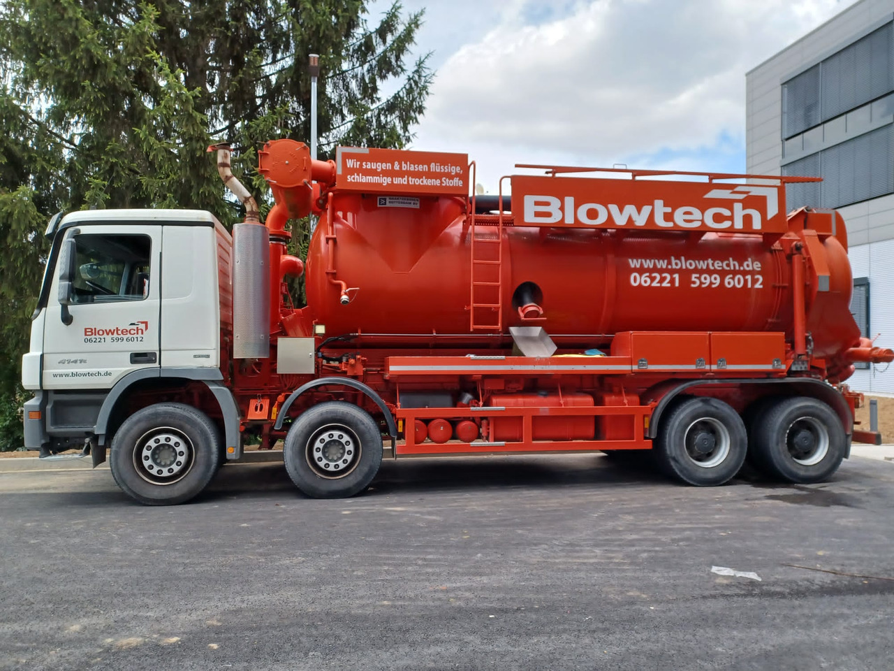 Limpieza de alcantarillado MERCEDES-BENZ Naaktgeboren Vacu-Press 8000 High-Lift V2A less km+hours!: foto 8