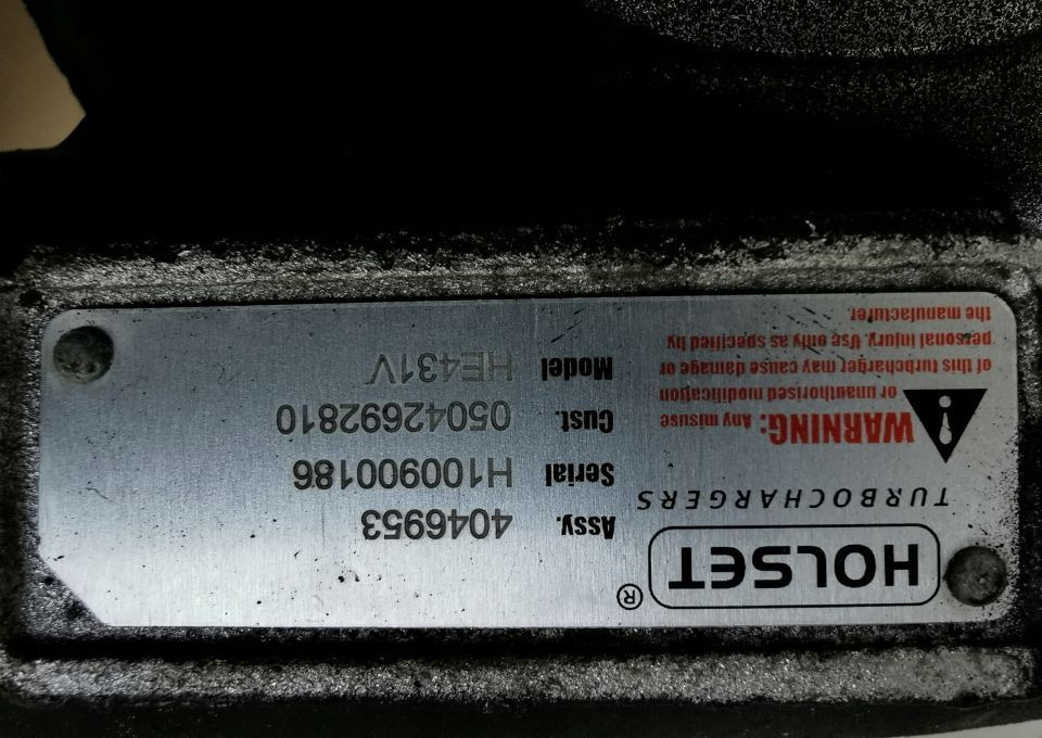 TURBINA IVECO STRALIS TRAKKER CURSOR 8 05042692810 - Turbocompresor para Camión: foto 2 TURBINA IVECO STRALIS TRAKKER CURSOR 8 05042692810 - Turbocompresor para Camión: foto 2