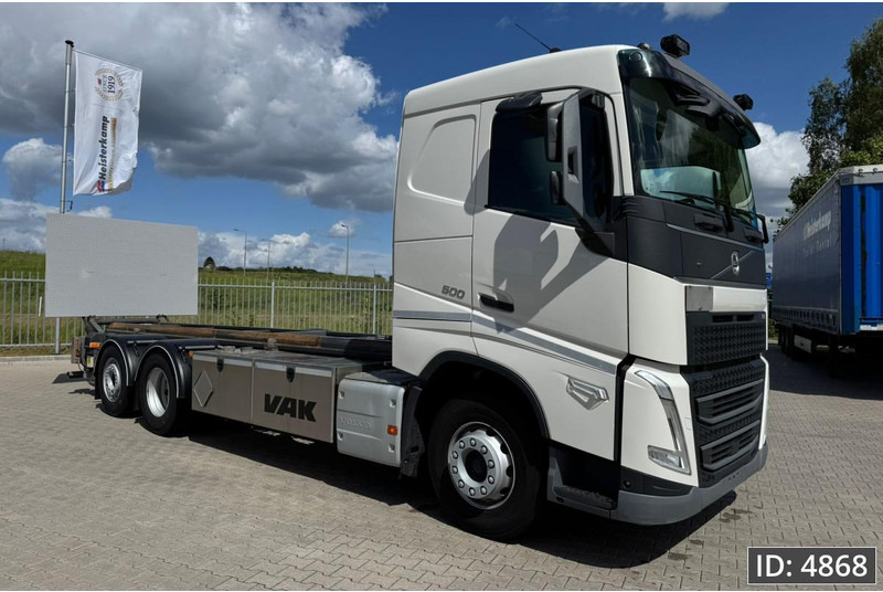Volvo FH 500 Globetrotter, Euro 6, / 6x2 / Hydraulic body / frame 7.4 m / Tail lift - Portacontenedore/ Intercambiable camión: foto 4 Volvo FH 500 Globetrotter, Euro 6, / 6x2 / Hydraulic body / frame 7.4 m / Tail lift - Portacontenedore/ Intercambiable camión: foto 4