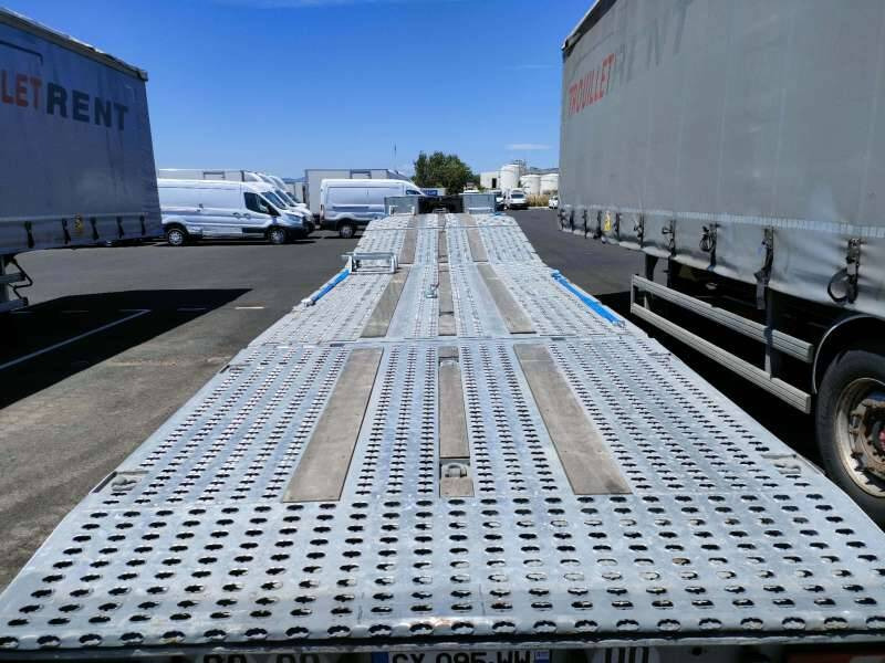 Semi-remorque 3 Essieux 38 TONNES DRAWER PORTE A FAUX HYDRAULIQUE VOLET COULISSANT - Portavehículos semirremolque: foto 3 Semi-remorque 3 Essieux 38 TONNES DRAWER PORTE A FAUX HYDRAULIQUE VOLET COULISSANT - Portavehículos semirremolque: foto 3