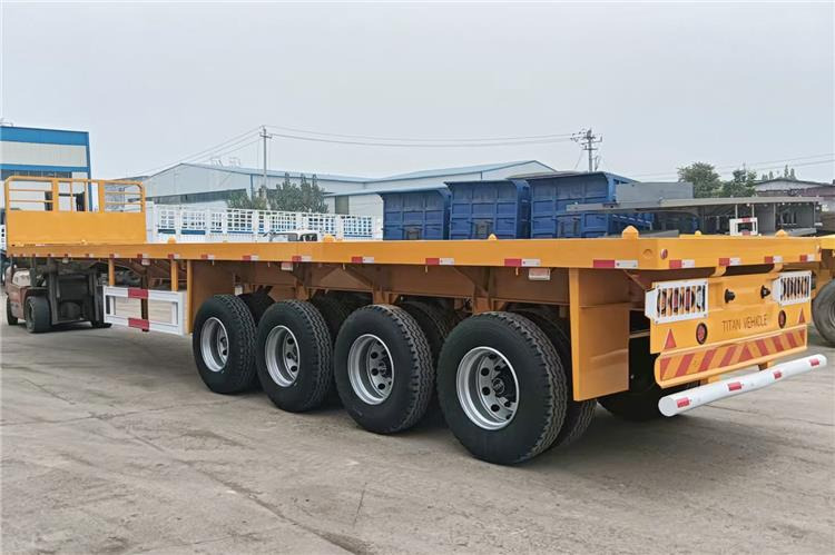 TITAN 4 Axle Flatbed Trailer for Sale Price In Senegal - Semirremolque plataforma/ Caja abierta: foto 2 TITAN 4 Axle Flatbed Trailer for Sale Price In Senegal - Semirremolque plataforma/ Caja abierta: foto 2