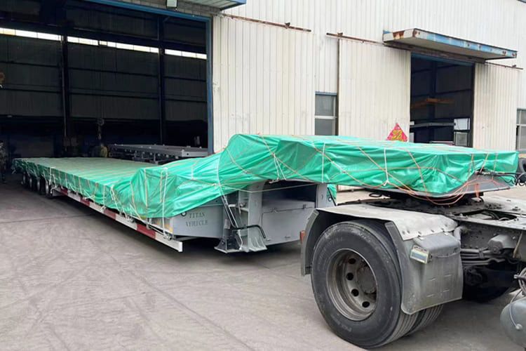 TITAN 4 Line 8 Axle 150 Tons Lowbed Trailer Truck for Sale in Saudi Arabia - Góndola rebajadas semirremolque: foto 5 TITAN 4 Line 8 Axle 150 Tons Lowbed Trailer Truck for Sale in Saudi Arabia - Góndola rebajadas semirremolque: foto 5