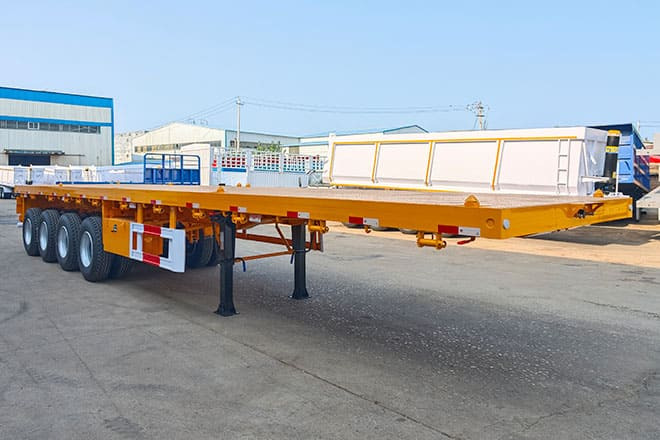 TITAN 40 Foot Flatbed Semi Trailer for Sale in Saudi Arabia - Semirremolque plataforma/ Caja abierta: foto 1 TITAN 40 Foot Flatbed Semi Trailer for Sale in Saudi Arabia - Semirremolque plataforma/ Caja abierta: foto 1
