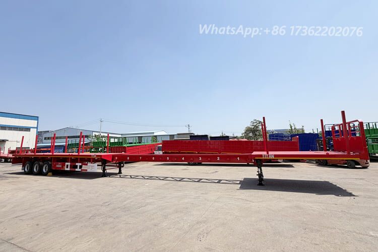 TITAN Extendable Flatbed Semi Trailer 24m for Sale in Brazil - Semirremolque plataforma/ Caja abierta: foto 3 TITAN Extendable Flatbed Semi Trailer 24m for Sale in Brazil - Semirremolque plataforma/ Caja abierta: foto 3