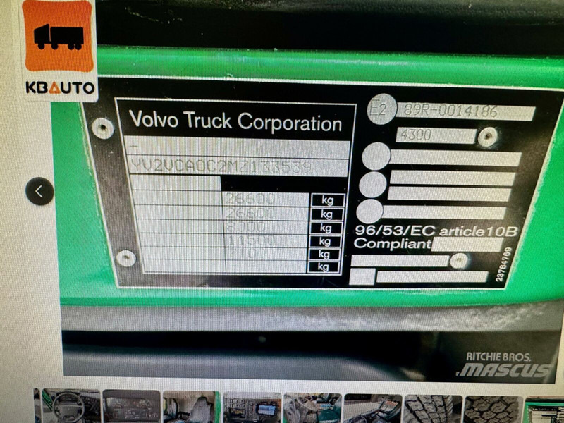 Multibasculante camión Volvo FE 330 6x2 Hooklift Joab 20 to 5400 mm Lenkachse: foto 8