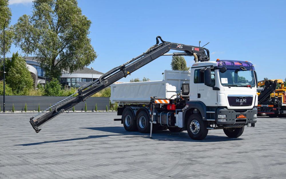 MAN TGS 33.360 / 6x4 / HDS HIAB 122 E-2 HIDUO / STEROWANIE RADIOWE / WYWROTKA / HYDROBURTA / AUTOMAT / KLIMA / TEMPOMAT / KAMERA COFANIA / SPROWADZONY - Volquete camión: foto 3 MAN TGS 33.360 / 6x4 / HDS HIAB 122 E-2 HIDUO / STEROWANIE RADIOWE / WYWROTKA / HYDROBURTA / AUTOMAT / KLIMA / TEMPOMAT / KAMERA COFANIA / SPROWADZONY - Volquete camión: foto 3