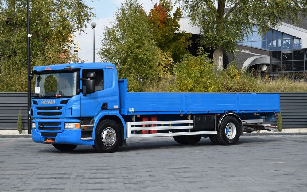 Scania P250 / EURO 6 / SKRZYNIA 7.8 M / WINDA DHOLLANDIA / PODUSZKI NA TYLNEJ OSI / RETARDER / KLIMA / TEMPOMAT / SERWISOWANY / SPROWADZONY - Camión caja abierta: foto 1 Scania P250 / EURO 6 / SKRZYNIA 7.8 M / WINDA DHOLLANDIA / PODUSZKI NA TYLNEJ OSI / RETARDER / KLIMA / TEMPOMAT / SERWISOWANY / SPROWADZONY - Camión caja abierta: foto 1