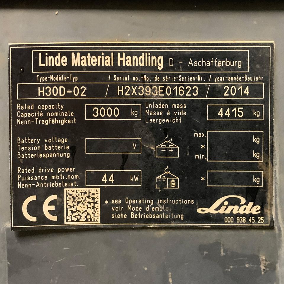 Linde H30D-02 - Carretilla elevadora diésel: foto 5 Linde H30D-02 - Carretilla elevadora diésel: foto 5