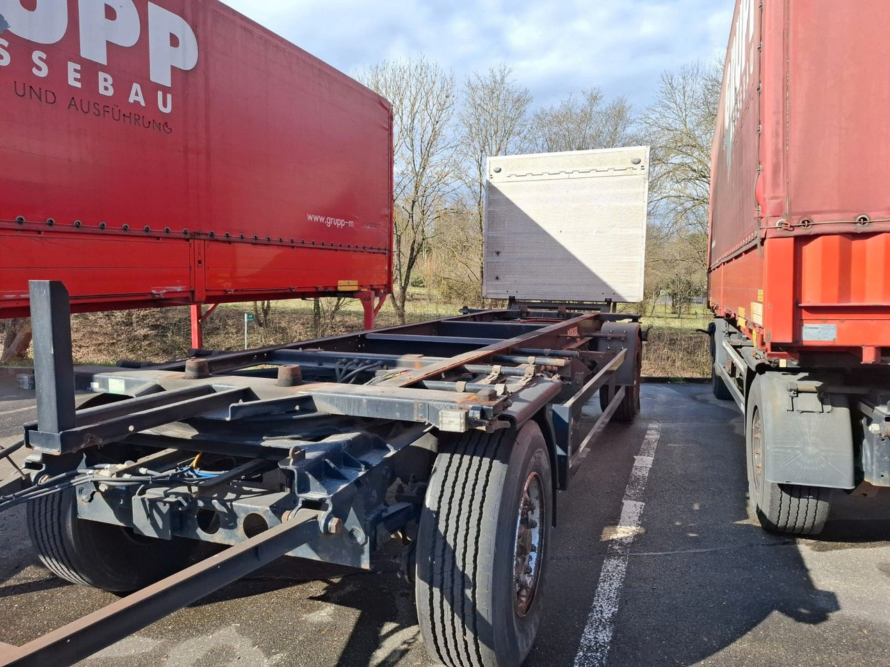 Krone AWE 18P, Ladebordwand BÄR 2,0 to - Portacontenedore/ Intercambiable remolque: foto 2 Krone AWE 18P, Ladebordwand BÄR 2,0 to - Portacontenedore/ Intercambiable remolque: foto 2