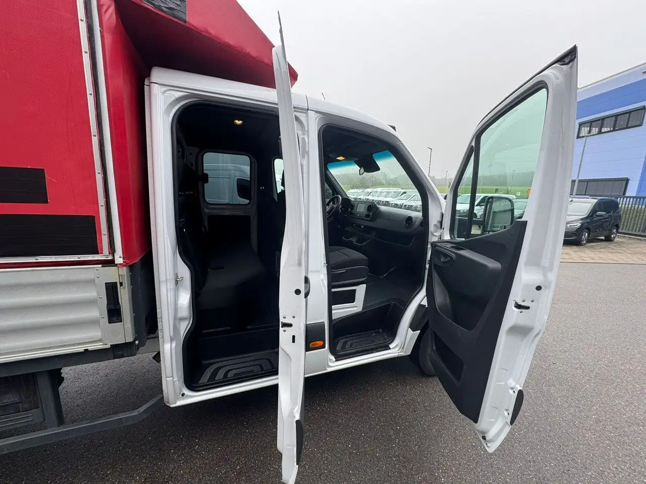 Furgoneta con caja de lona, Furgoneta combi nuevo Mercedes-Benz Sprinter 516 CDI DoKa Maxi Lang AHK 3,5t Klima: foto 10
