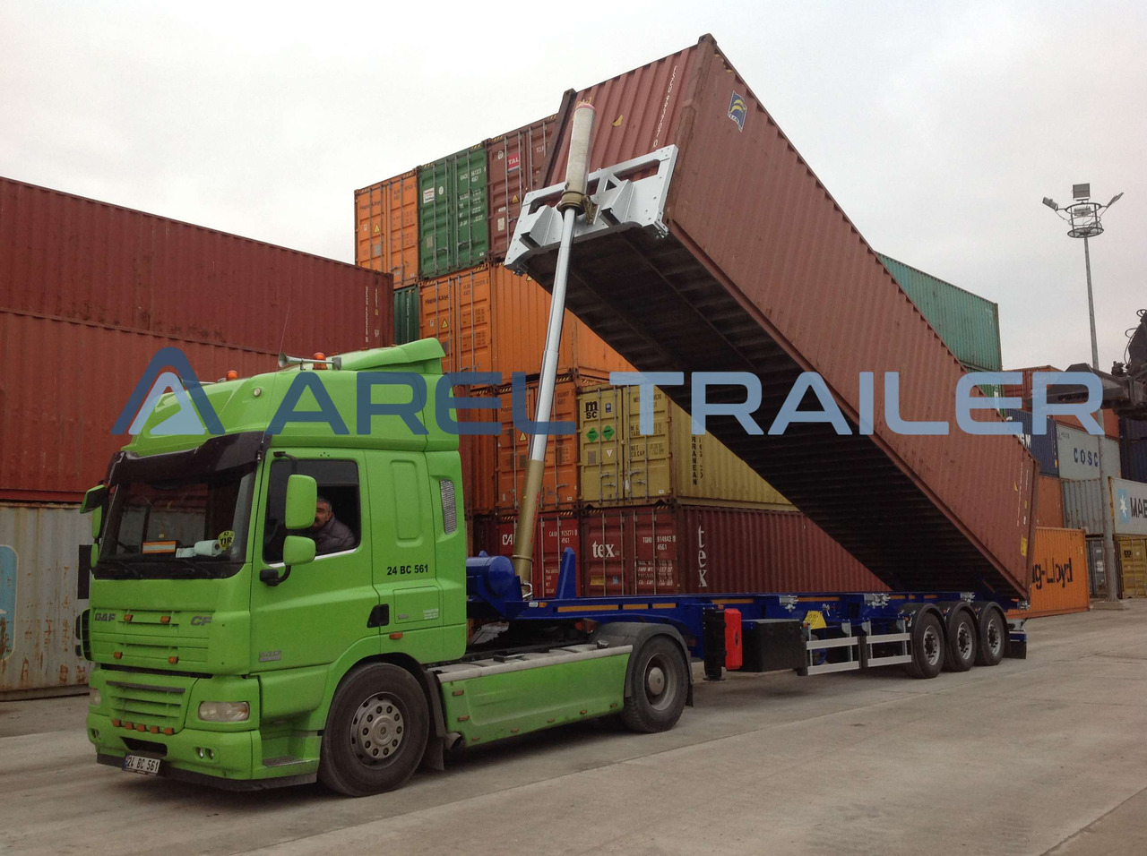 AREL TRAILER 40 FT TIPPING CONTAINER TRAILER - Portacontenedore/ Intercambiable semirremolque: foto 4 AREL TRAILER 40 FT TIPPING CONTAINER TRAILER - Portacontenedore/ Intercambiable semirremolque: foto 4
