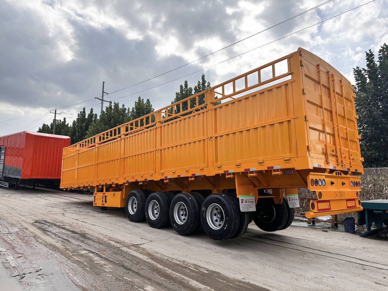 4 Axles 12.5m Length Fence Cargo Trailer - Semirremolque plataforma/ Caja abierta: foto 3 4 Axles 12.5m Length Fence Cargo Trailer - Semirremolque plataforma/ Caja abierta: foto 3