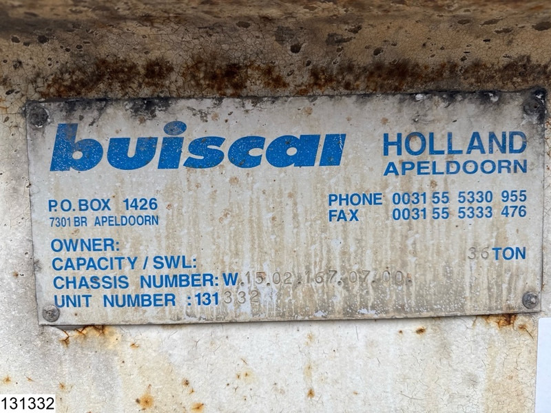 Buiscar HD36 10ft, 20ft, 30ft, 36.000KG - Portacontenedore/ Intercambiable semirremolque: foto 5 Buiscar HD36 10ft, 20ft, 30ft, 36.000KG - Portacontenedore/ Intercambiable semirremolque: foto 5