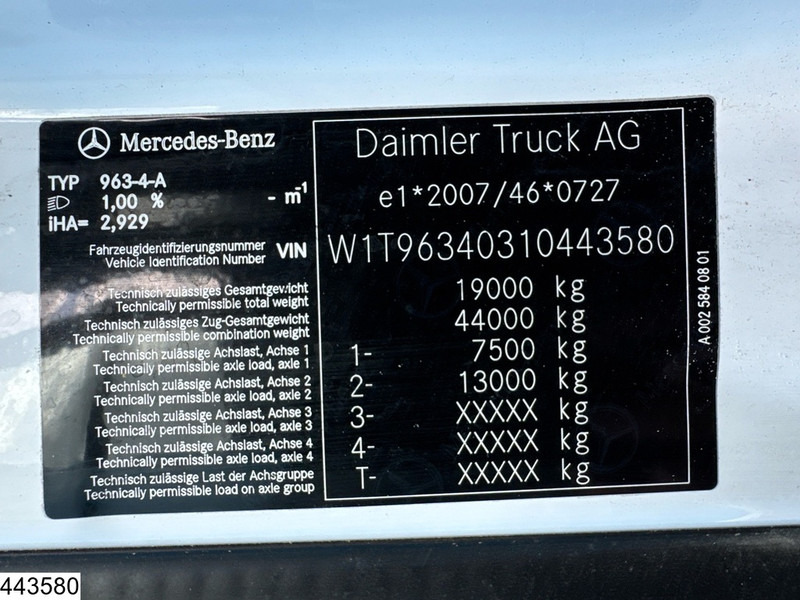 Leasing financiero de Mercedes-Benz Actros 1843 MP5, EURO 6D, Retarder, MirrorCams leasing Mercedes-Benz Actros 1843 MP5, EURO 6D, Retarder, MirrorCams: foto 7 Leasing financiero de Mercedes-Benz Actros 1843 MP5, EURO 6D, Retarder, MirrorCams leasing Mercedes-Benz Actros 1843 MP5, EURO 6D, Retarder, MirrorCams: foto 7