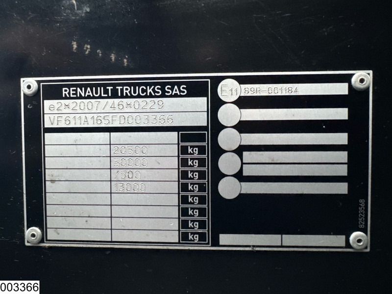 Cabeza tractora Renault T 380 EURO 6, Retarder, Standairco: foto 7