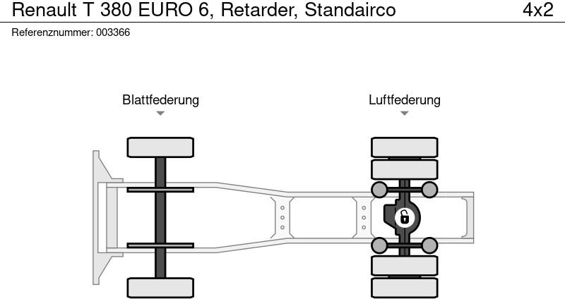 Cabeza tractora Renault T 380 EURO 6, Retarder, Standairco: foto 13