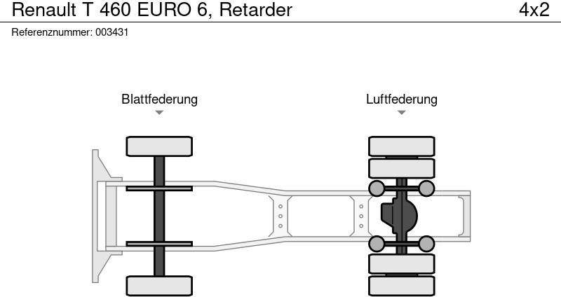 Cabeza tractora Renault T 460 EURO 6, Retarder: foto 13 Cabeza tractora Renault T 460 EURO 6, Retarder: foto 13