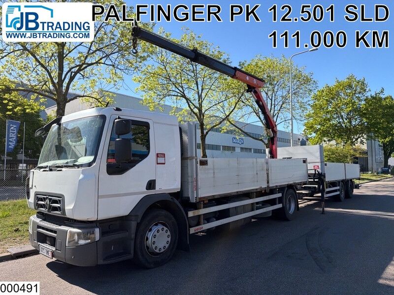 Renault D Wide EURO 6, Combi, PTO, Palfinger - Camión caja abierta, Camión grúa: foto 1 Renault D Wide EURO 6, Combi, PTO, Palfinger - Camión caja abierta, Camión grúa: foto 1