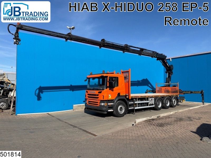 Scania P 450 8x4, EURO 6, Retarder, PTO, Hiab - Camión caja abierta, Camión grúa: foto 1 Scania P 450 8x4, EURO 6, Retarder, PTO, Hiab - Camión caja abierta, Camión grúa: foto 1