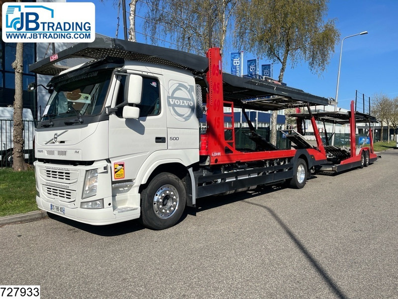 Volvo FM 500 EURO 6, Lohr, Multilohr, Retarder, Combi - Portavehículos camión: foto 1 Volvo FM 500 EURO 6, Lohr, Multilohr, Retarder, Combi - Portavehículos camión: foto 1