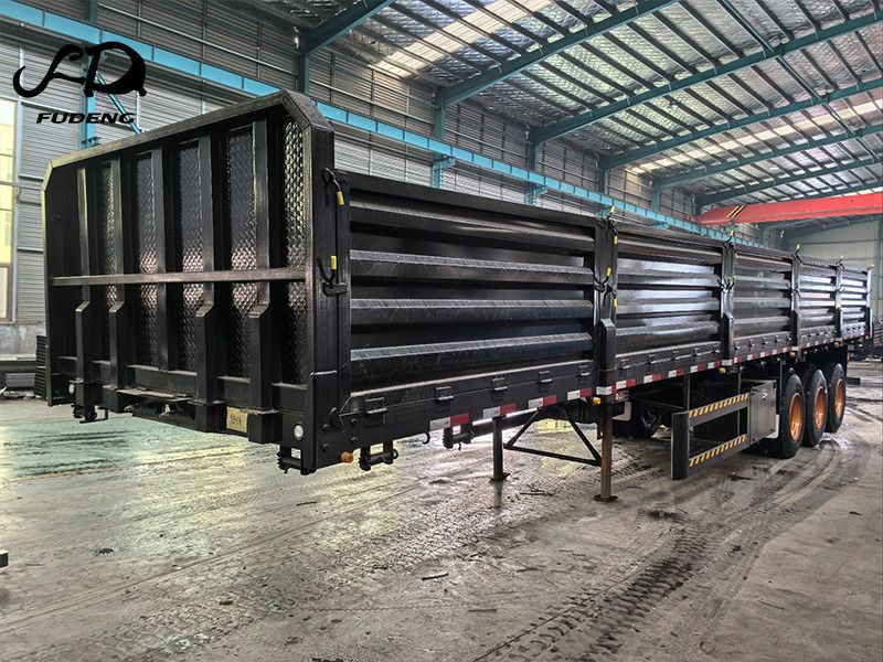 FUDENG 12.5M Dropside Cargo Trailer - Semirremolque plataforma/ Caja abierta: foto 1 FUDENG 12.5M Dropside Cargo Trailer - Semirremolque plataforma/ Caja abierta: foto 1