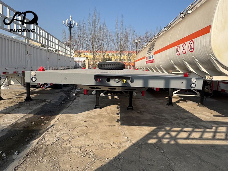 FUDENG 3 Axle 12.5m Flatbed Container Trailer - Semirremolque plataforma/ Caja abierta: foto 2 FUDENG 3 Axle 12.5m Flatbed Container Trailer - Semirremolque plataforma/ Caja abierta: foto 2