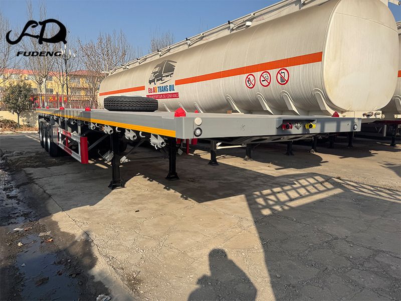 FUDENG 3 Axle 12.5m Flatbed Container Trailer - Semirremolque plataforma/ Caja abierta: foto 3 FUDENG 3 Axle 12.5m Flatbed Container Trailer - Semirremolque plataforma/ Caja abierta: foto 3