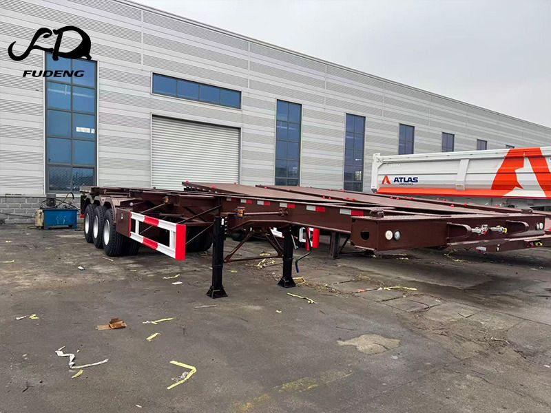 FUDENG 3 Axle 20ft 40ft Skeleton Semi Trailer - Portacontenedore/ Intercambiable semirremolque: foto 3 FUDENG 3 Axle 20ft 40ft Skeleton Semi Trailer - Portacontenedore/ Intercambiable semirremolque: foto 3