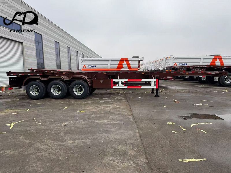 FUDENG 3 Axle 20ft 40ft Skeleton Semi Trailer - Portacontenedore/ Intercambiable semirremolque: foto 5 FUDENG 3 Axle 20ft 40ft Skeleton Semi Trailer - Portacontenedore/ Intercambiable semirremolque: foto 5