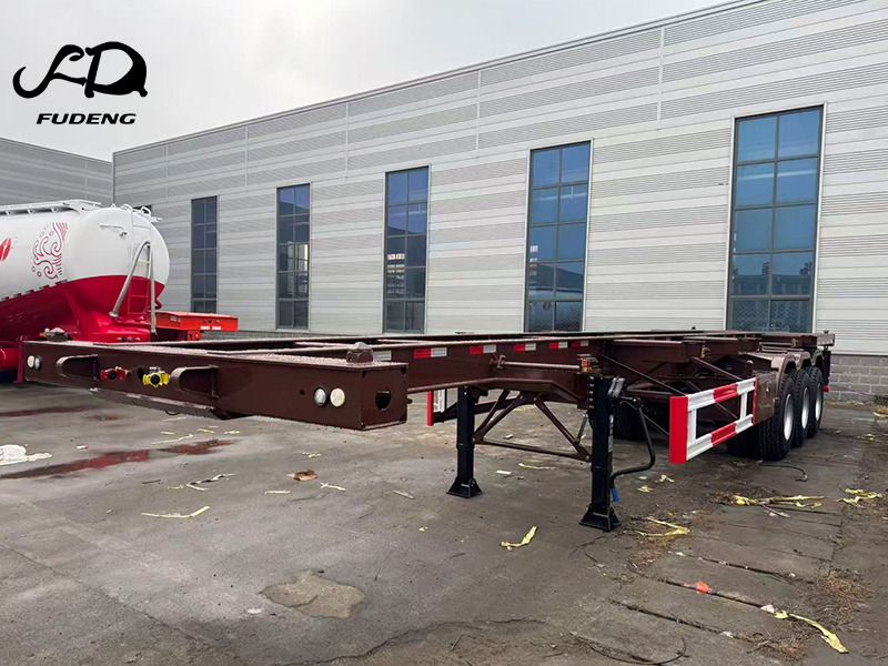 FUDENG 3 Axle 20ft 40ft Skeleton Semi Trailer - Portacontenedore/ Intercambiable semirremolque: foto 1 FUDENG 3 Axle 20ft 40ft Skeleton Semi Trailer - Portacontenedore/ Intercambiable semirremolque: foto 1