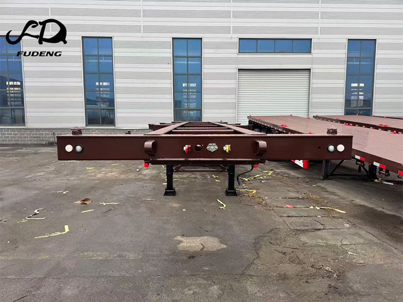 FUDENG 3 Axle 20ft 40ft Skeleton Semi Trailer - Portacontenedore/ Intercambiable semirremolque: foto 2 FUDENG 3 Axle 20ft 40ft Skeleton Semi Trailer - Portacontenedore/ Intercambiable semirremolque: foto 2