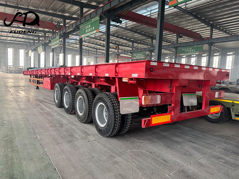 FUDENG 4 Axle 80Ton Flatbed Semi Trailer - Semirremolque plataforma/ Caja abierta: foto 5 FUDENG 4 Axle 80Ton Flatbed Semi Trailer - Semirremolque plataforma/ Caja abierta: foto 5