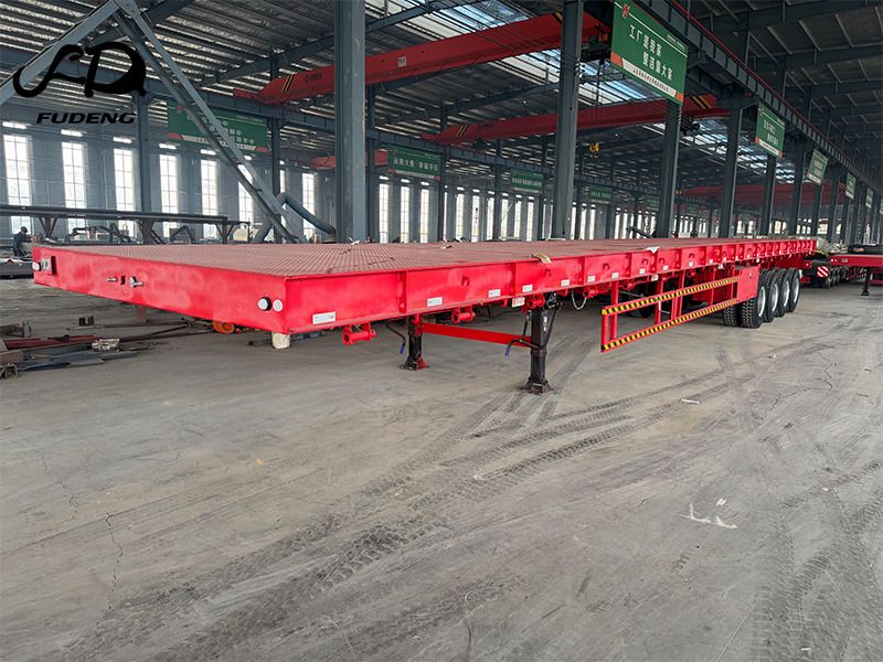 FUDENG 4 Axle 80Ton Flatbed Semi Trailer - Semirremolque plataforma/ Caja abierta: foto 1 FUDENG 4 Axle 80Ton Flatbed Semi Trailer - Semirremolque plataforma/ Caja abierta: foto 1