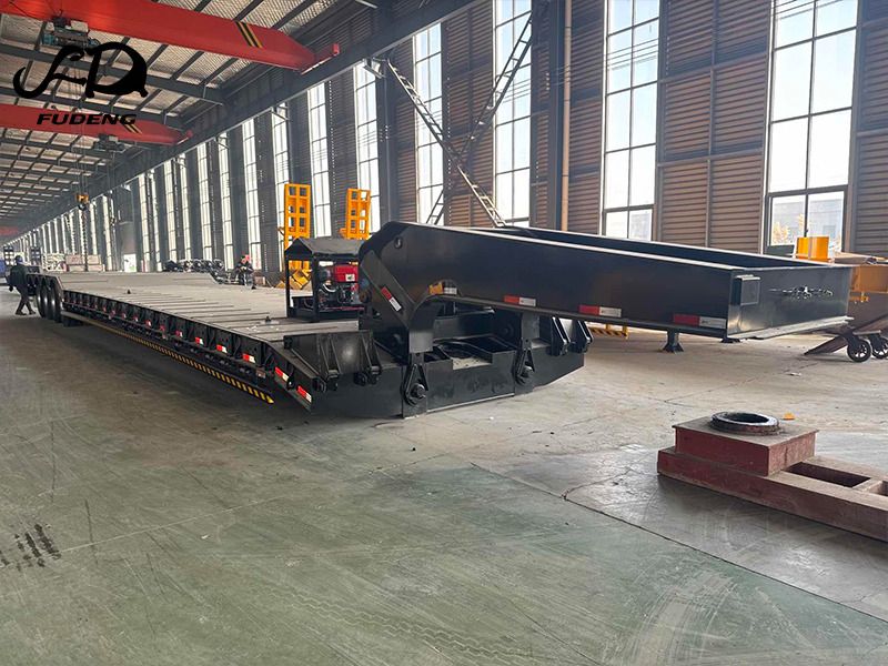 FUDENG 4 Axle Hydraulic Detachable Gooseneck Trailer - Góndola rebajadas semirremolque: foto 1 FUDENG 4 Axle Hydraulic Detachable Gooseneck Trailer - Góndola rebajadas semirremolque: foto 1