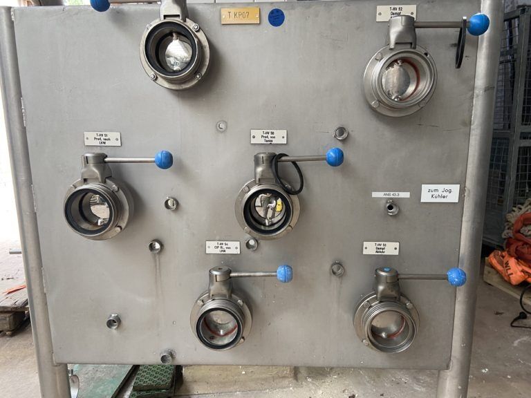 Stainless Steel / Sanitary Transfer Panel with Butterfly Valves - Maquinaria para la industria láctea: foto 4 Stainless Steel / Sanitary Transfer Panel with Butterfly Valves - Maquinaria para la industria láctea: foto 4