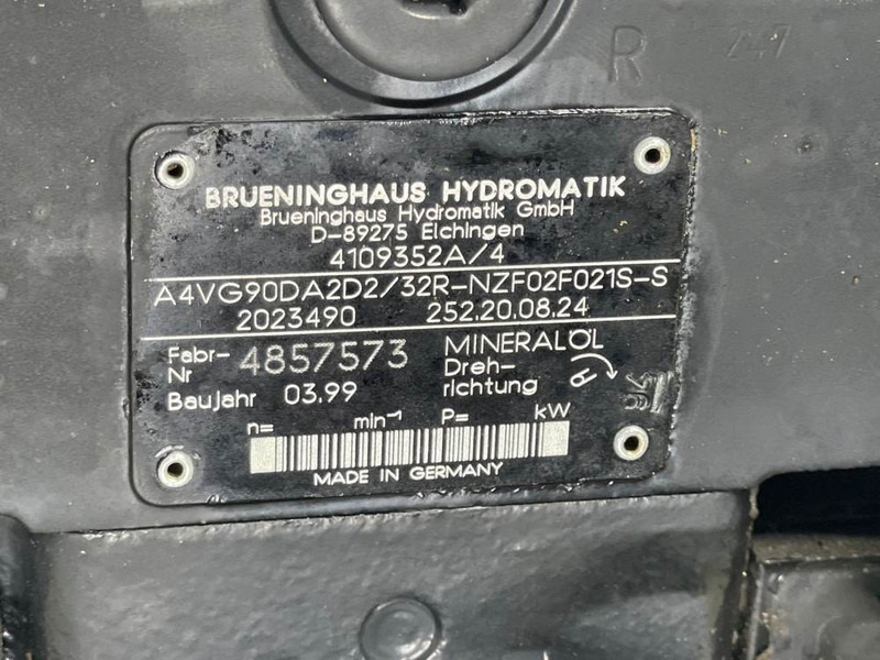 Hidráulica para Maquinaria de construcción Ahlmann AZ14-4109352A-Brueninghaus A4VG90-Drive pump: foto 9