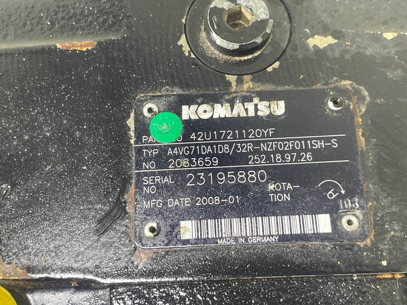 Hidráulica para Maquinaria de construcción Komatsu - Rexroth A4VG71DA1D8/32R-Drive pump/Fahrpumpe: foto 9