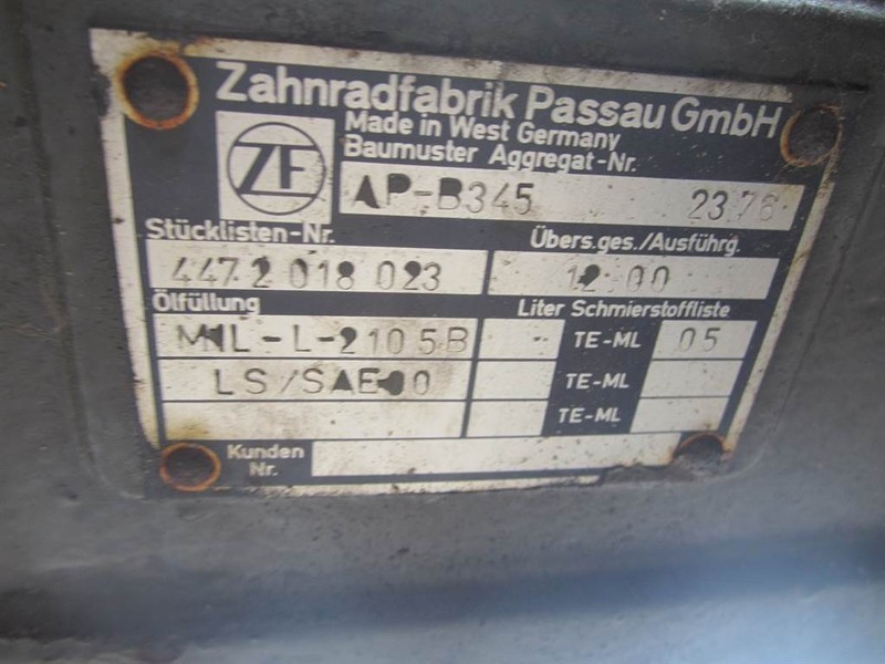 ZF AP-B345 - O&K - Axle/Achse/As - Eje y piezas para Maquinaria de construcción: foto 3 ZF AP-B345 - O&K - Axle/Achse/As - Eje y piezas para Maquinaria de construcción: foto 3