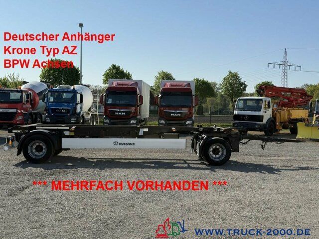 Krone AZ18 Box Carrier - Luft - BPW Achsen - Portacontenedore/ Intercambiable remolque: foto 1 Krone AZ18 Box Carrier - Luft - BPW Achsen - Portacontenedore/ Intercambiable remolque: foto 1