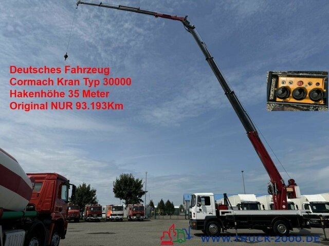 MAN 18.260 Cormach Dachdeck- Montagekran 35m + Winde - Autogrúa: foto 1 MAN 18.260 Cormach Dachdeck- Montagekran 35m + Winde - Autogrúa: foto 1