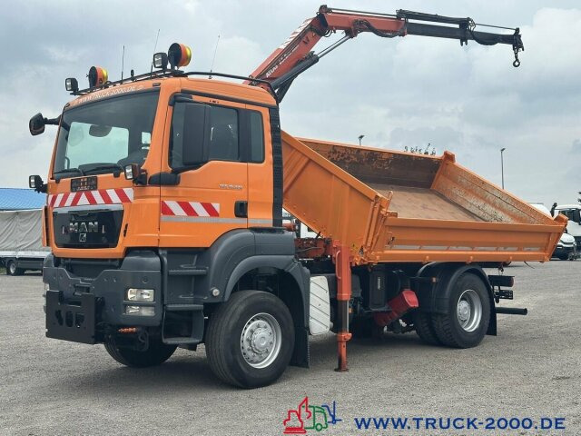MAN 18.320 4x4 Atlas Kran + Winterdienstausstattung - Volquete camión, Camión grúa: foto 4 MAN 18.320 4x4 Atlas Kran + Winterdienstausstattung - Volquete camión, Camión grúa: foto 4