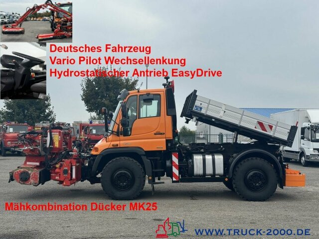 Unimog U 500 Vario Pilot EasyDrive Mähkombi Dücker MK25 - Volquete camión: foto 1 Unimog U 500 Vario Pilot EasyDrive Mähkombi Dücker MK25 - Volquete camión: foto 1