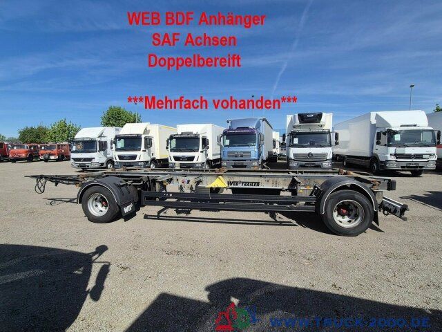 Web-Trailer 18 Box Carrier - Luft - SAF Achsen - Portacontenedore/ Intercambiable remolque: foto 1 Web-Trailer 18 Box Carrier - Luft - SAF Achsen - Portacontenedore/ Intercambiable remolque: foto 1