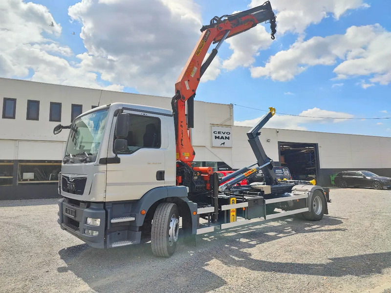 MAN TGM 18.290 4x2 Euro 6 + Crane Palfinger PK15500 - Multibasculante camión, Camión grúa: foto 1 MAN TGM 18.290 4x2 Euro 6 + Crane Palfinger PK15500 - Multibasculante camión, Camión grúa: foto 1